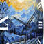 Horloge murale en hiver Winter Snowy Peaks I-93383093