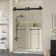 57-60 in W x 78 in H Frameless Shower Door with Advanced Closing System