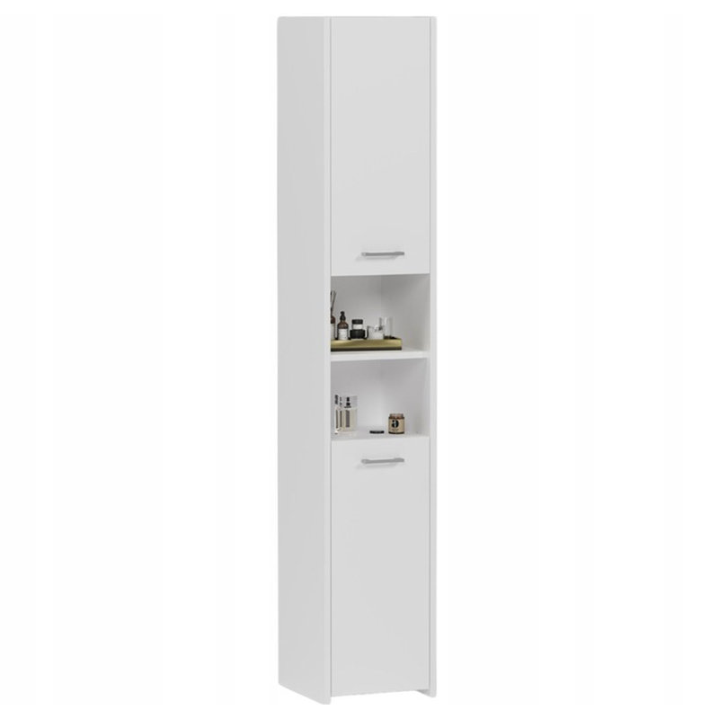 Rhoen Linen Cabinet, Highgloss Sand Grey