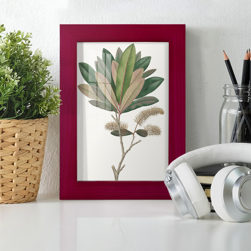 Fall Foliage VI, reproduction d'art encadrée, Rouge, H 6 po x l 4 po x P 1 po