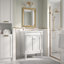 Armoire de meuble-lavabo simple 24 po avec lavabo de comptoir et grandes tablettes de rangement à 2 niveaux-2140805774-2141138965