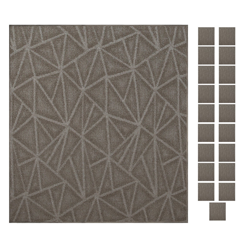 Tapis neutre intérieur / extérieur Furnish My Place, Hexagonal 2 pi