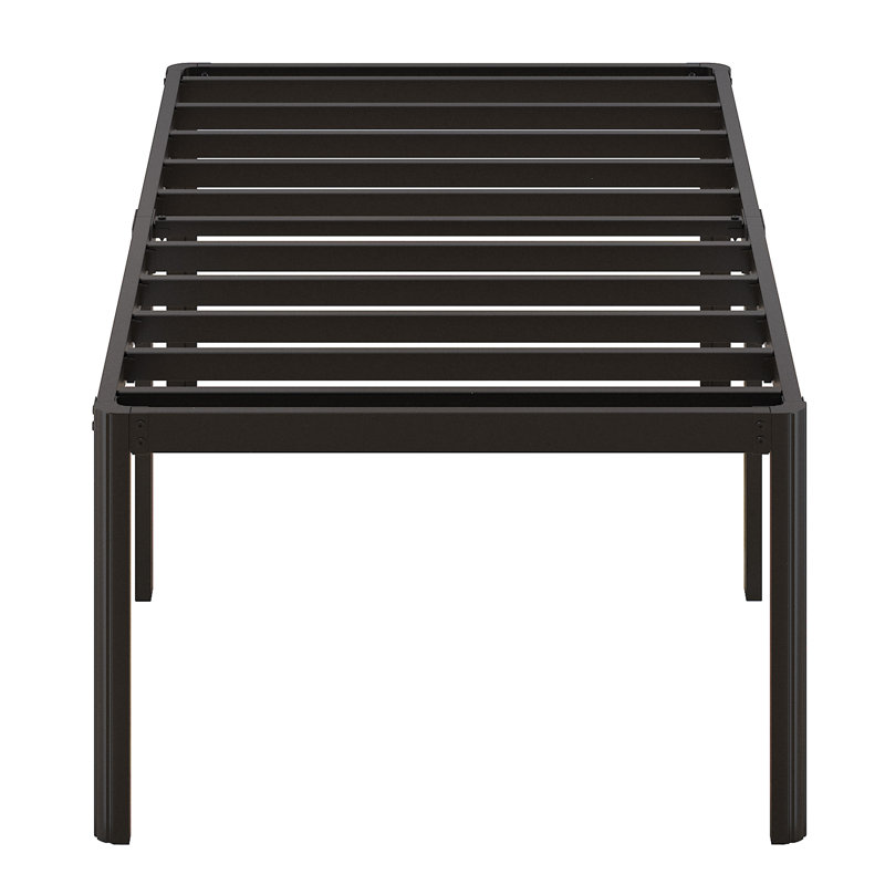 24 Inch Bed Frame with Rounded Corner Legs, Twin XL