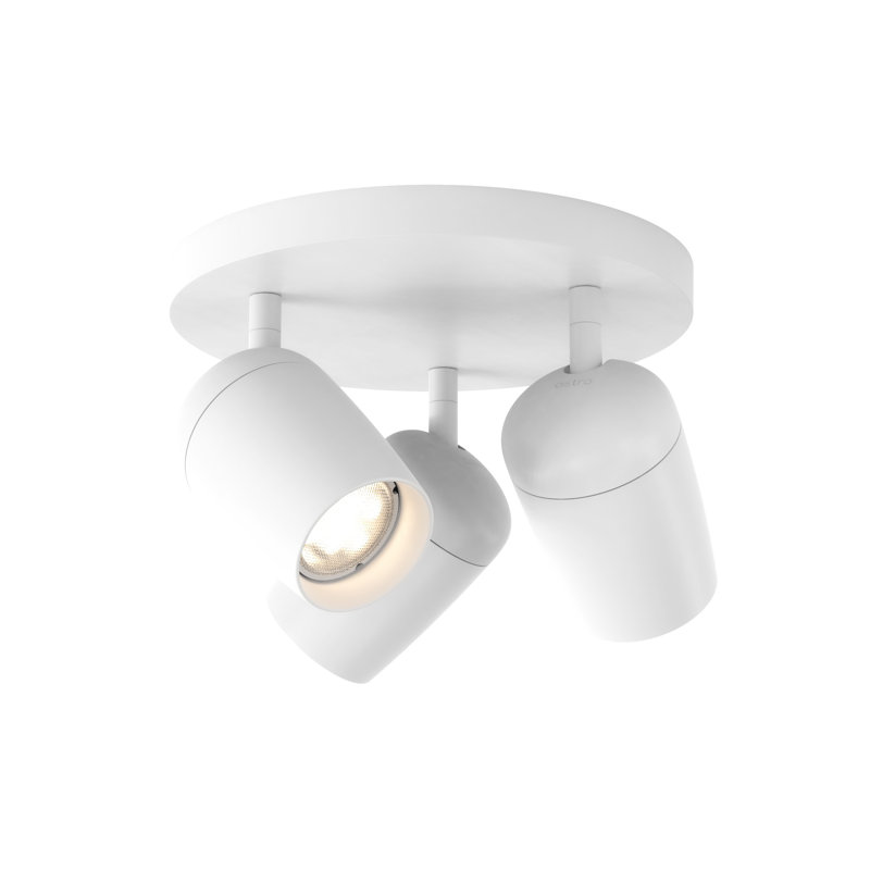 Koto 1 - Light Spotlight, Matte White, 3, 6.54" H x 8.66" W x 8.66" D