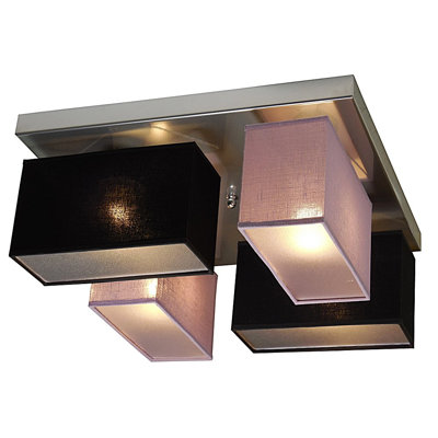 Partridge Fabric Semi Flush Mount