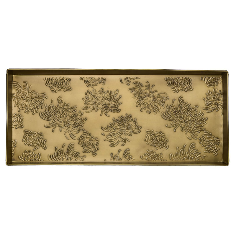 Tapis-décrottoir intérieur 30 po x 13 po Spider Mums