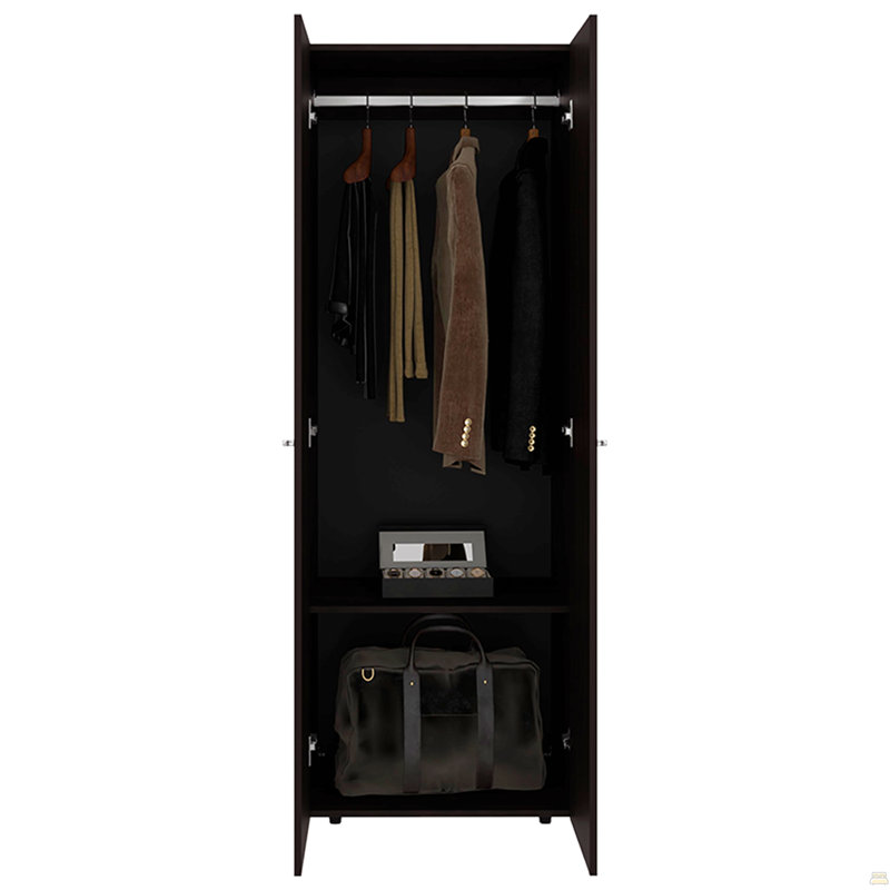 Armoire, 2 portes, 2 tablettes