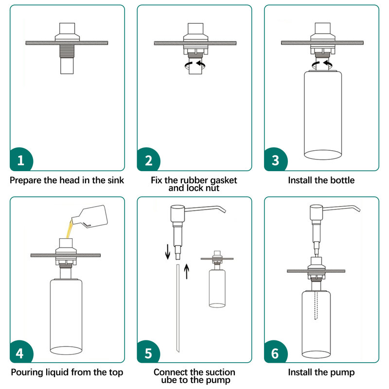 Kitchen Sink Water Purifier Faucet With Soap Dispenser, Brushed Gold