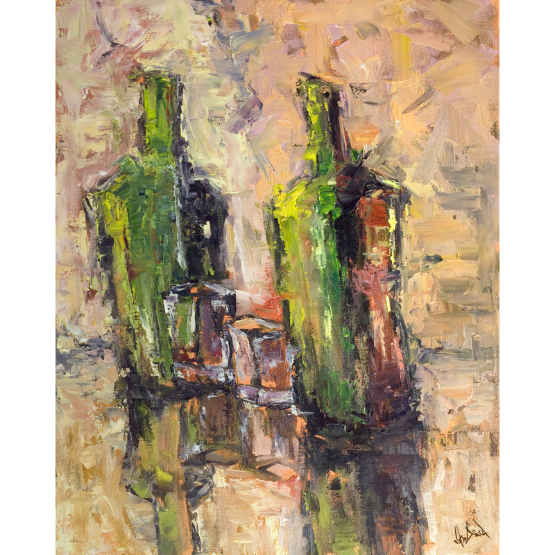 " Bottles " by John Beard, 20" H x 24" W x 1" D