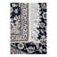 Navy Blue Fine Hand Knotted Persian Silk & wool Nain 2'X 6'5"