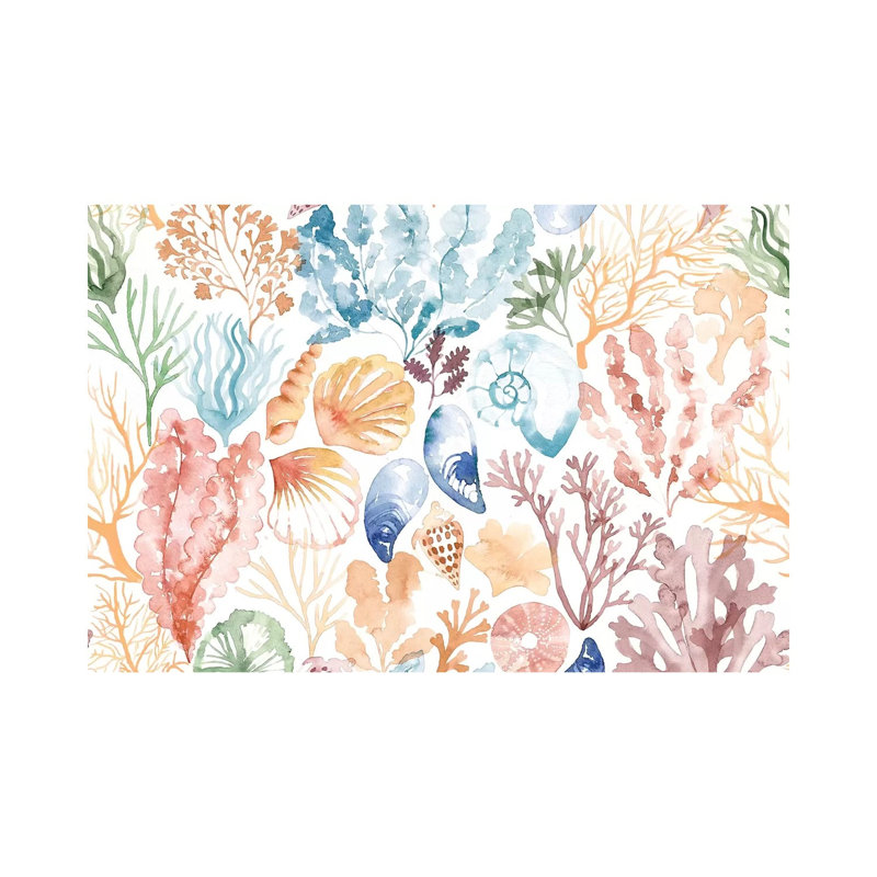 Coral Reef Sand Swatch by Sara Berrenson - Print on Canvas, Wrapped Canvas, 101.6 cm H x 66.04 cm W x 1.91 cm D