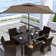 Helland 6' 6" x 6' 6" Square Market Umbrella with Base