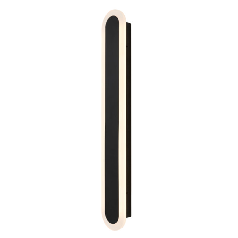 7F92533B5AC4497FB7CE8F4A9CD625C9 Daxtin Outdoor IP65 24w LED CCT 90cm Linear Wall Light in a Black Finish, 16