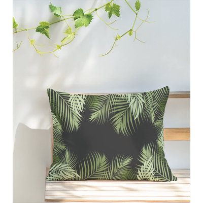 Coussin lombaire d'extérieur Waving Palm Coastal