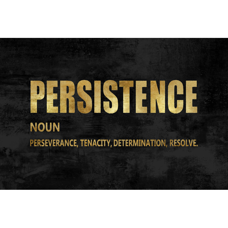Persistence Gold by Jamie MacDowell - Wrapped Canvas Print, 12" H x 18" W