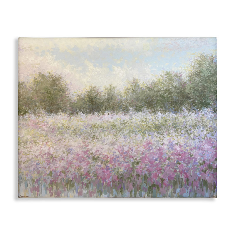 Art mural sur toile Breath of Spring Landscape, design par Linda Sperruche, H 16 po x l 20 po