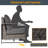 Bhreatnach 5 Piece PE Wicker Patio Sofa Set with Ottoman-110097542