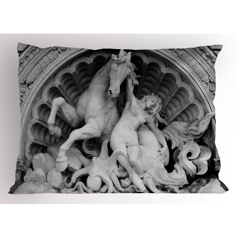 Ensemble de 2 taies décoratives Ambesonne Gray Nymph Octopusrt Grey, L 30 po x H 20 po