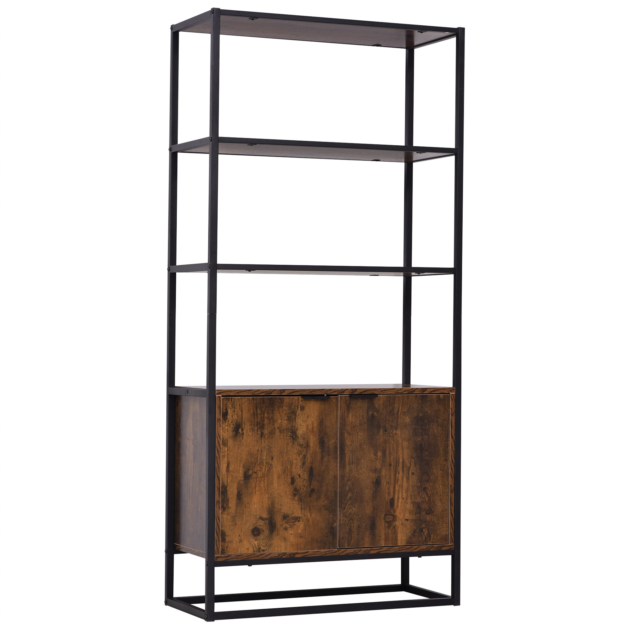 Williston Forge Carita 162.5cm H x 76cm W Steel Standard Bookcase