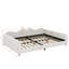 Upholstered Sherpa Fabric Bed With Cloud-Shaped Backrest-987434602-987434517