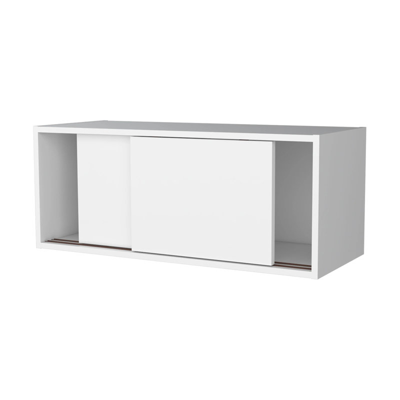 Armoire blanche à porte coulissante pour le bureau et le bureau - Optimisez l'espace et l'organisation dans des espaces limités Style moderne avec apparence