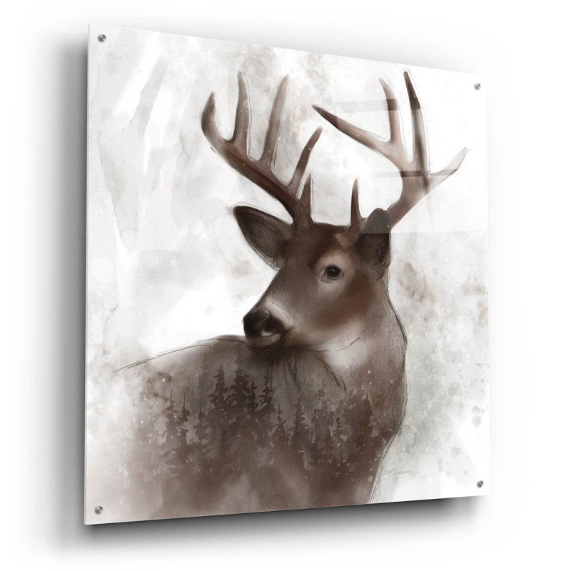 «Forest Deer» par Carol Robinson, H 36 po x l 36 po x P 0,2 po