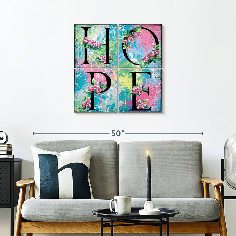 Tergel Hope Typography, 26" H x 26" W