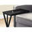 Black Accent Table For Living Room Snacks, Modern Style With Asymmetrical Triangle Metal Detail, 10.53 In Depth, 18.71 Width, Assembly Required Table, Design Room, Inches Long, 18.25 Wide, Needed