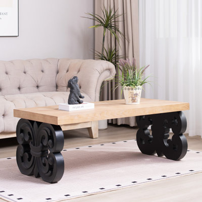 Table basse - Table de salon rectangulaire en bois 47 po