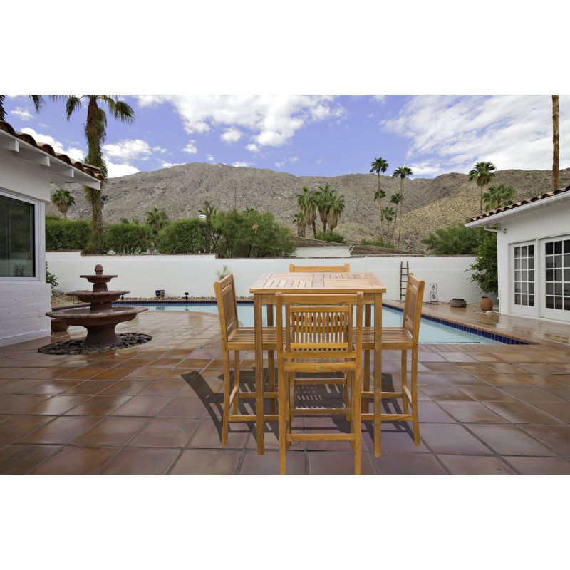 Outdoor 5 - Piece Teak Bistro Set