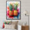 Fusion d'ananas dorés sur toile