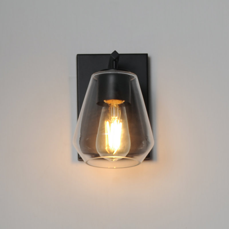 Geode-Wall Sconce, Black