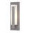 Vertical Bar Fluted Clear Glass 1-Bulb Outdoor Flush Mount-96129119-96129128