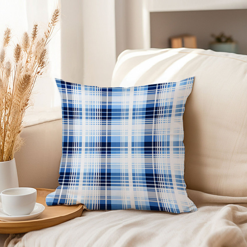 Blue Winter Plaid VIII Modern