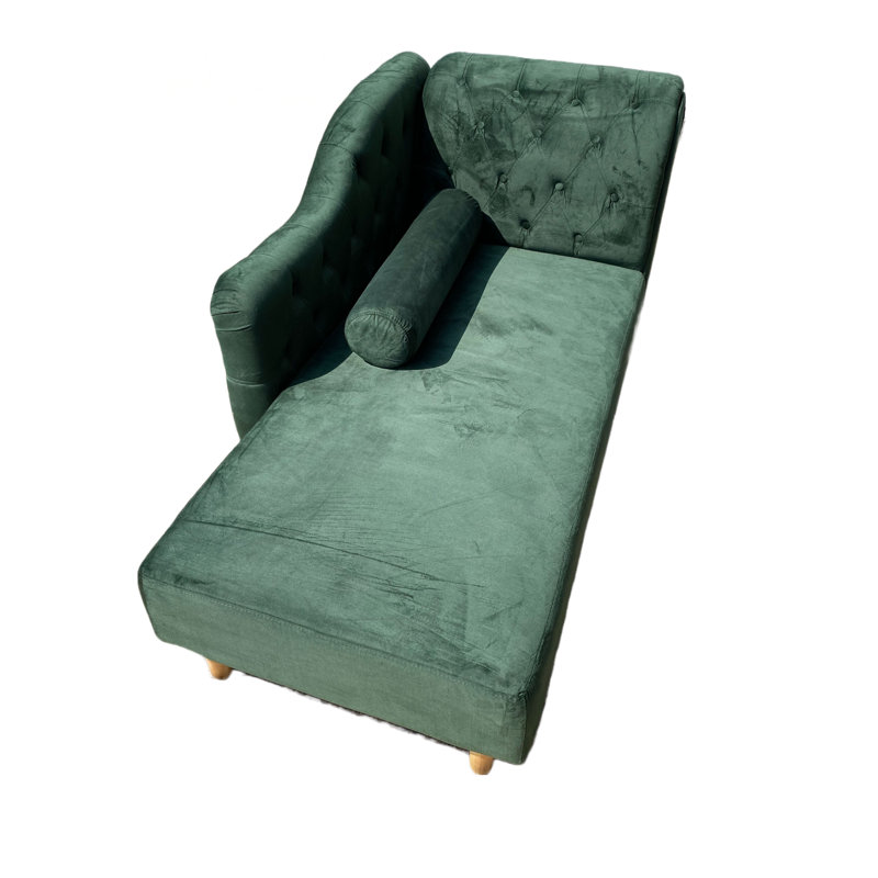 Gladeview Velvet Lounge Chair, Royal Green