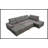 128"Sofa U Shaped Sectional Couch With Ottoman
