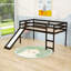 Lit mezzanine simple avec échelle, glissade et garde-corps-32311451