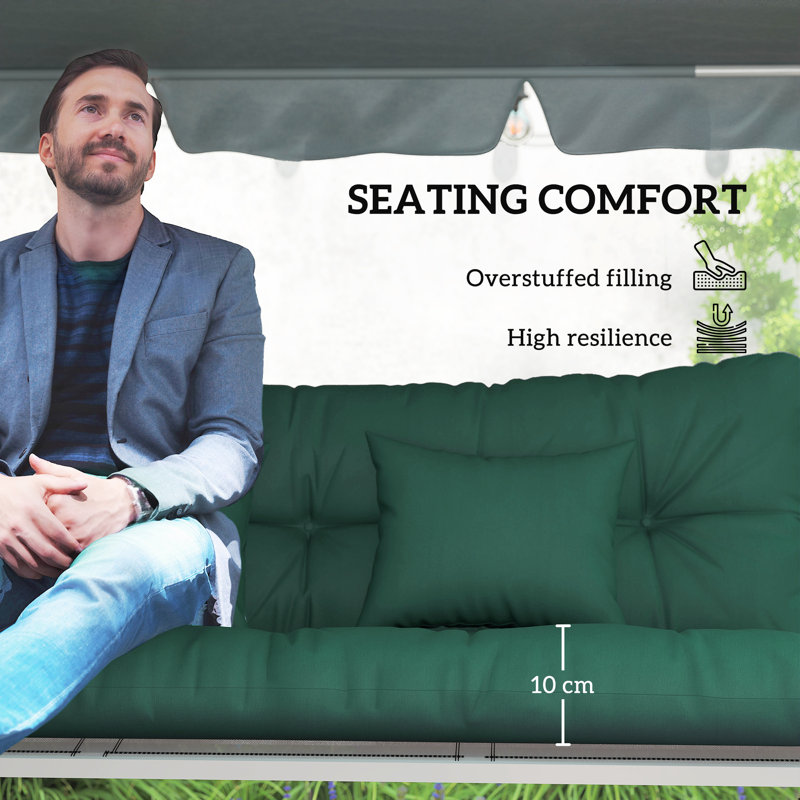Outdoor Seat Cushion, Green