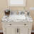 31"X22" Bathroom Vanity Top, With Undermount Ceramic Sink And Backsplash, Artificial Marble Bathroom Vanity Top With 1 Pre-Drilled Hole, Panda White