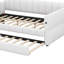 Grand lit plateforme tapissier avec ports USB et lit gigogne-1796576377