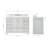 49 " W Freestanding Standard Free Standing 1 Single Vanity Bathroom Vanity With Carrara Marble Top-93359459