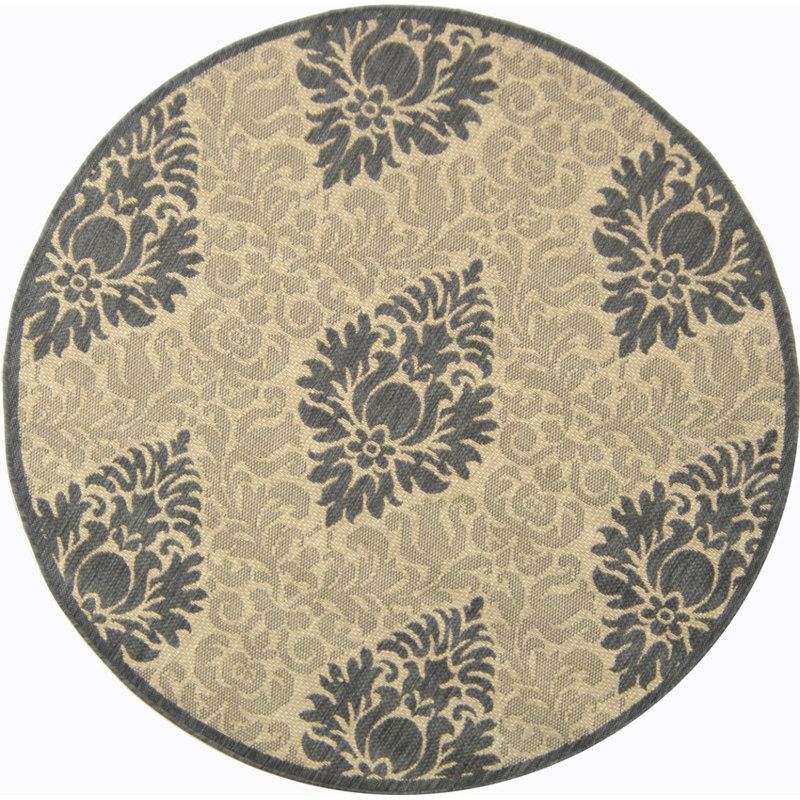 Courtyard Performance Rug, Round - 5'3''