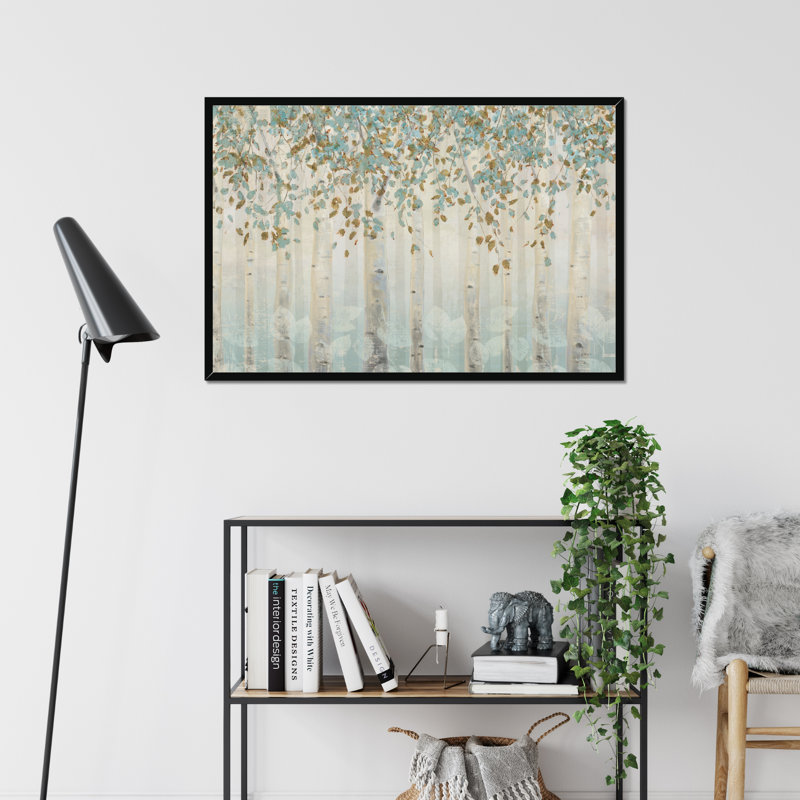 Dream Forest I by James Wiens - Painting Print, Black Single Picture Framed Paper, 65cm H x 95cm W
