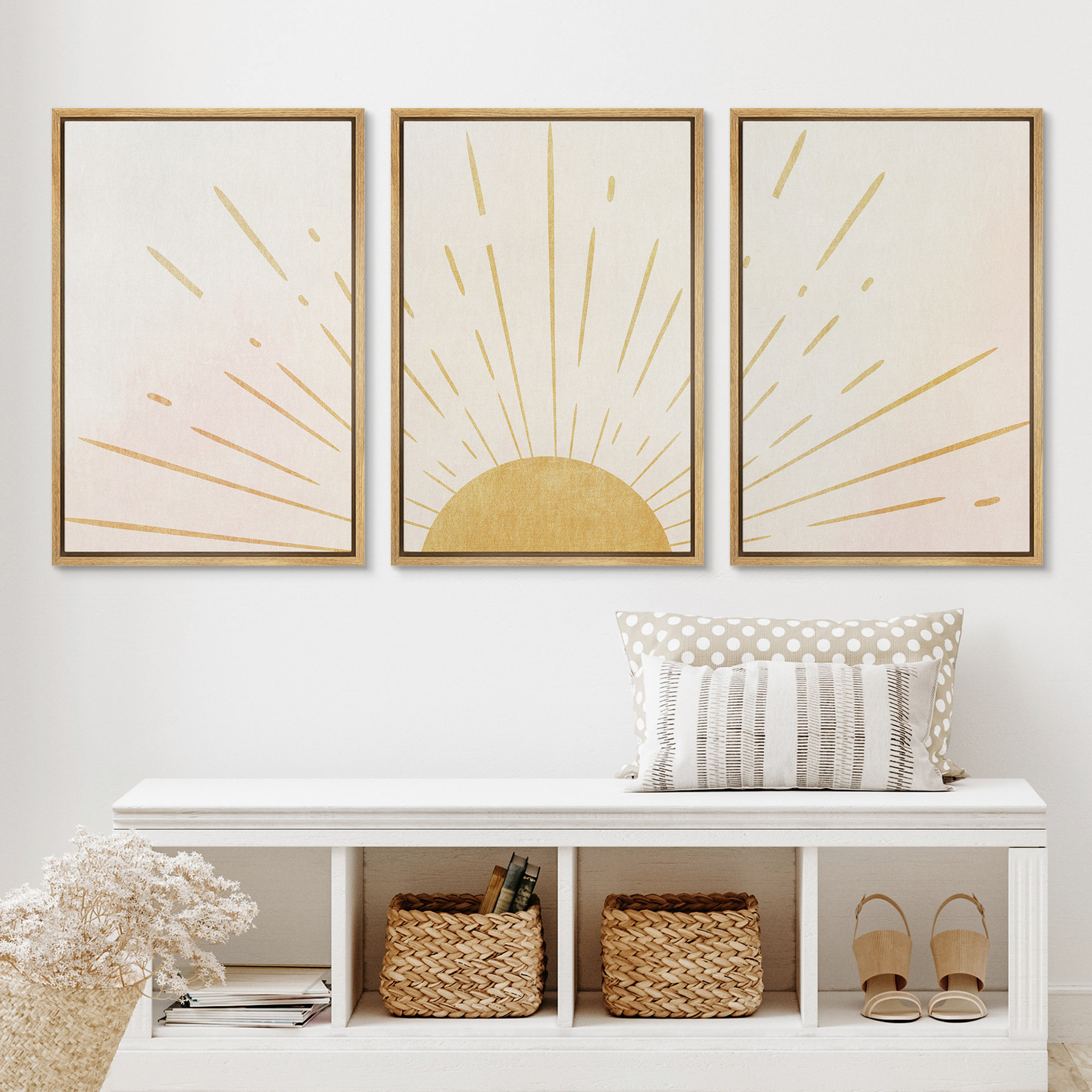 Affiche Murale Minimaliste Avec Phases De La Lune Pour Chambre À
