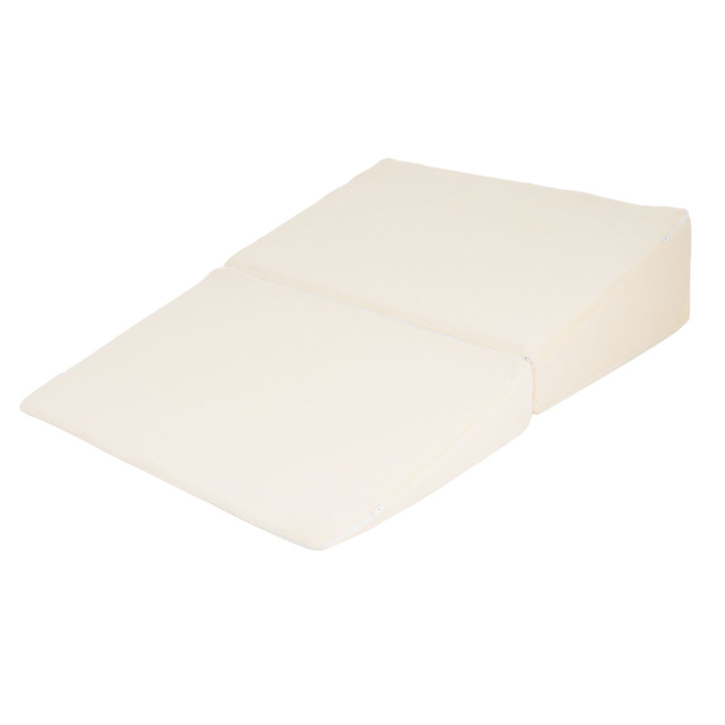 Plymouth Home Folding Wedge Pillow-Supportive Memory Foam Pillow with Cover-Great for Pregnancy, Acid Reflux, Snoring, Back Pain and Better Sleep