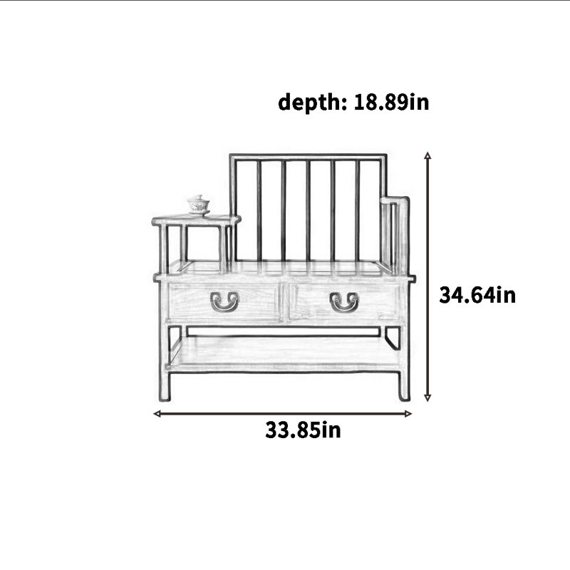 Rangement pour 4 paires de chaussures, Brun