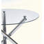 Ensemble de salle à manger 1 + 4,5 pièces, table de salle à manger à pieds en métal Mid-Century pour 4-6 personnes avec plateau en verre, table de salle à manger à piédestal, table basse de loisirs
