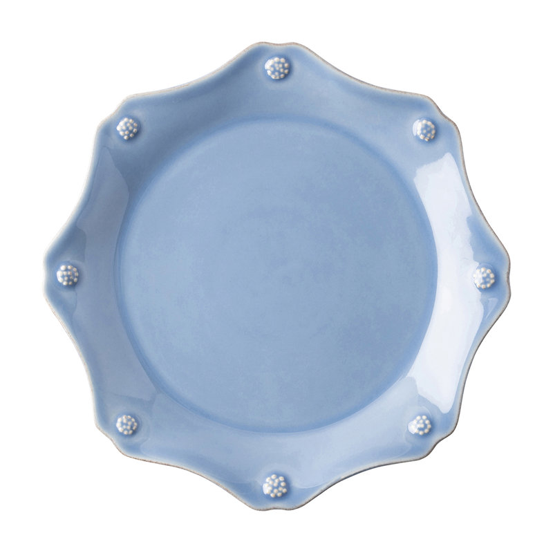 Berry & Thread Scalloped Dessert/Salad Plate, Chambray