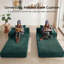 Canapé-lit modulable en velours côtelé de 195 cm (76,8 po) sans structure, en mousse à compression, avec 2 oreillers et cadre métallique fixe.-675520073