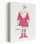 «Pink Polka Dot Santa», fantaisiste, architecture contemporaine, impression d'art mural